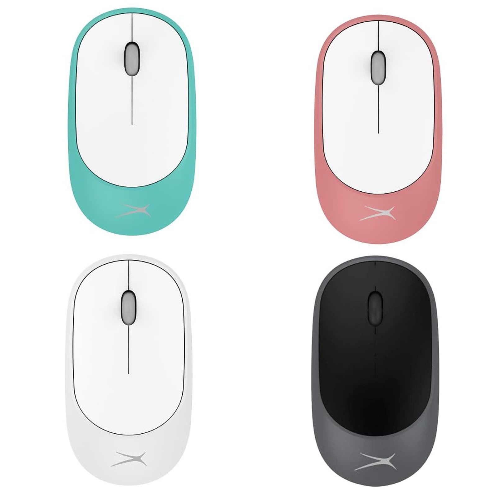 Altec Lansing ALBM7314 Wireless Optical Mouse, Slim, Ergonomic, Portable Mouse for Windows Computer PC Laptop