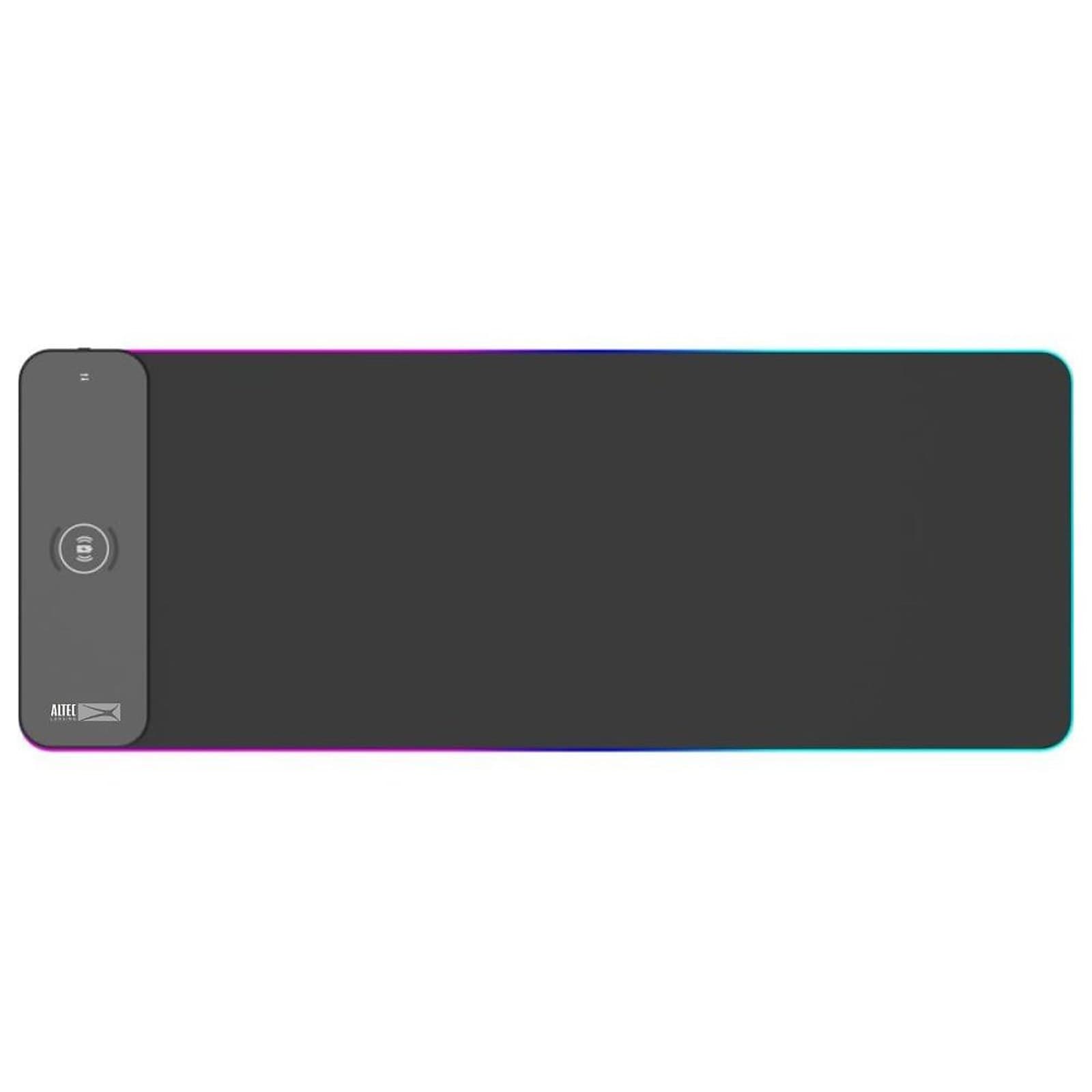 Altec Lansing RGB Gaming Mousepad Keyboard Mat with Wireless Charging Pad, Non-Slip Rubber Base, Smart Touch Sensor