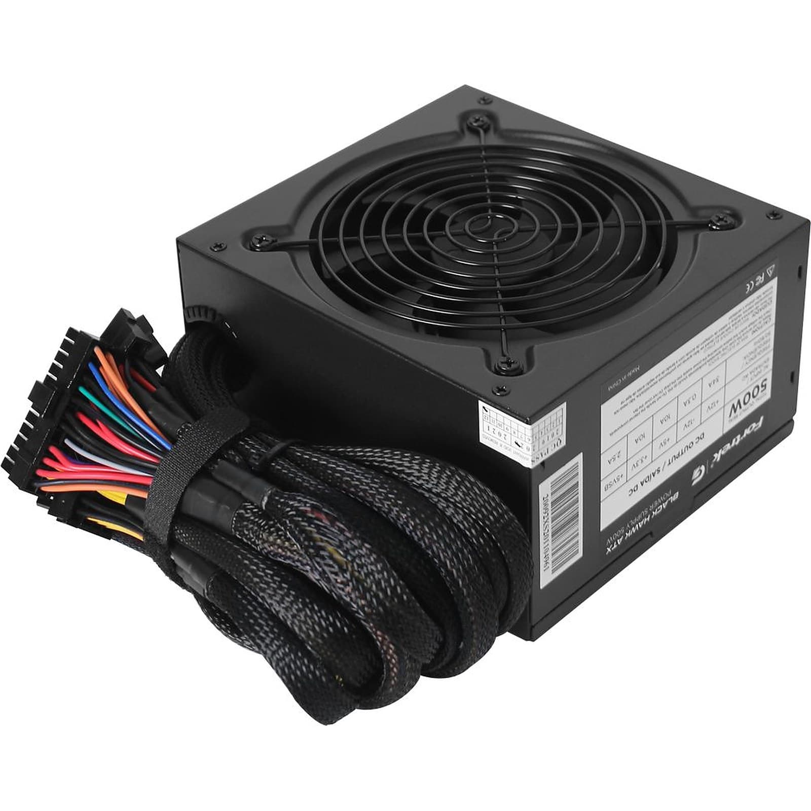 Fortrek Gaming Pro Black Hawk 80 Plus Bronze 500W ATX Computer Power Supply PSU