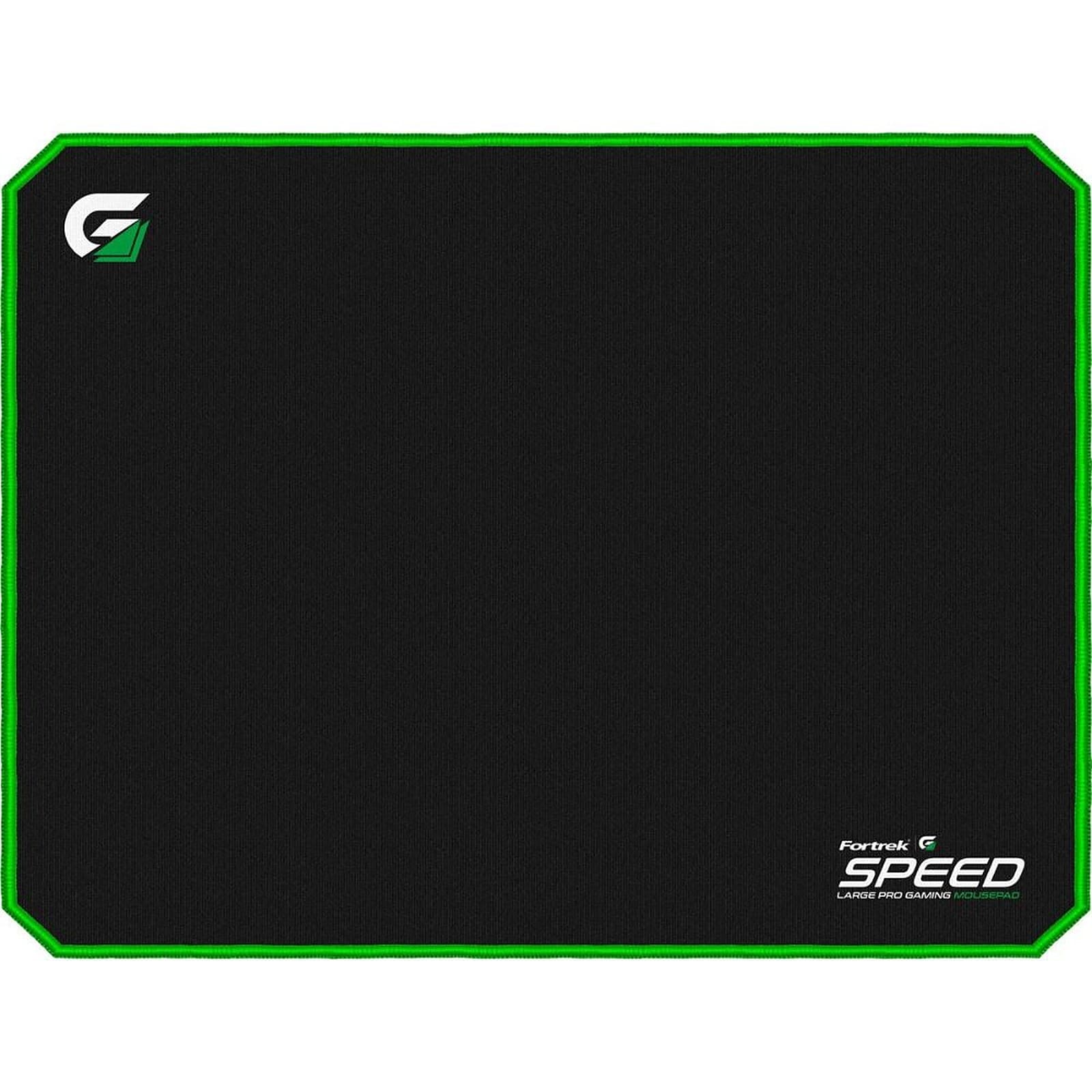 Fortrek Speed MPG102 Gaming Mouse Pad with Non-Slip Rubber Base, Medium Size Mousepad 35x44, Black/ Green