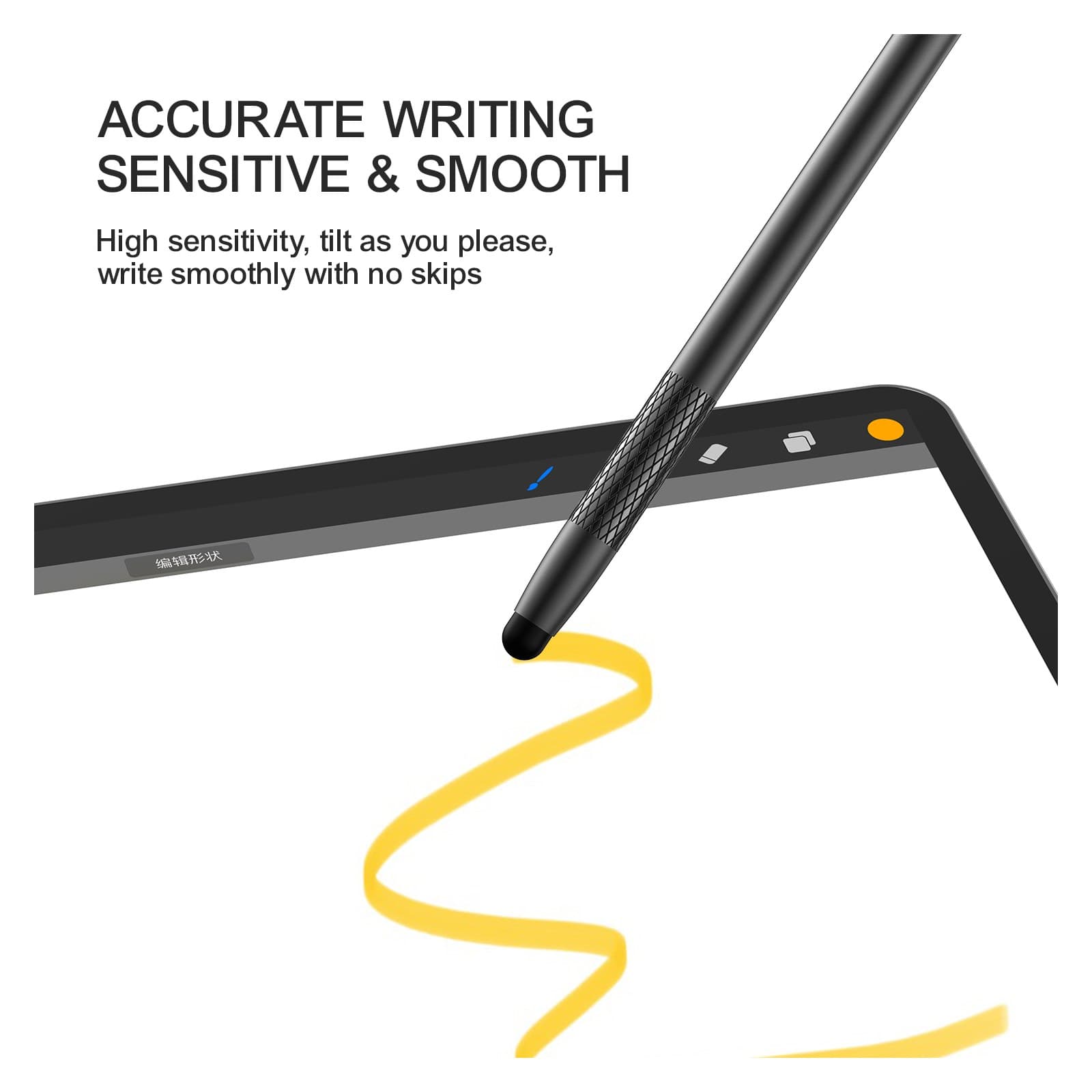Joyroom JR-DR01 Passive Stylus Pen for Touch Screens, Dual-head Silicone Tips