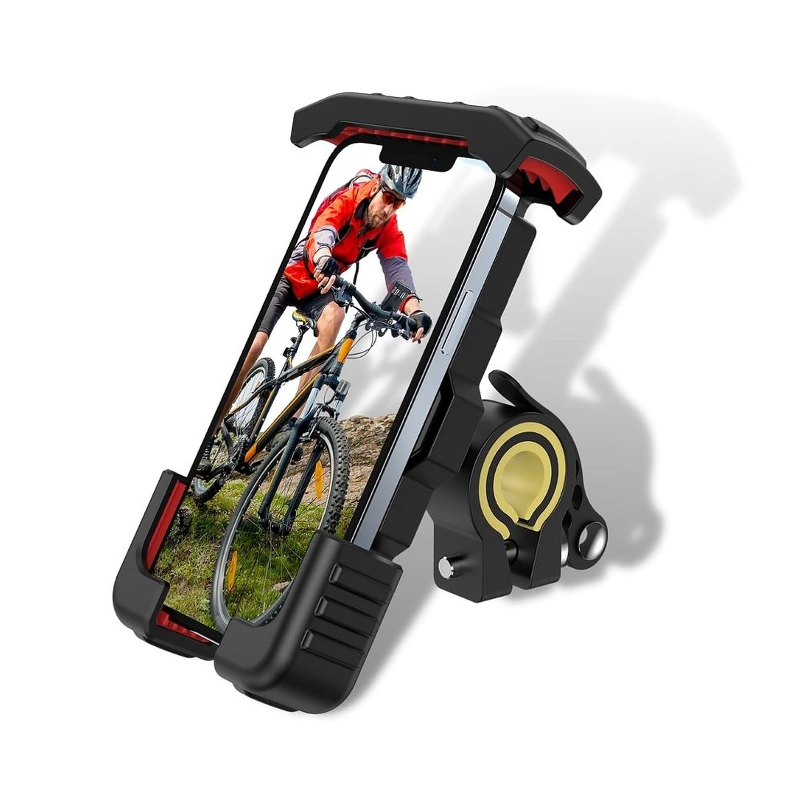 Joyroom Bike Phone Holder for Motorcycle, Universal Handlebar Bicycle Phone Holder Supports 4.7-6.8 Inches