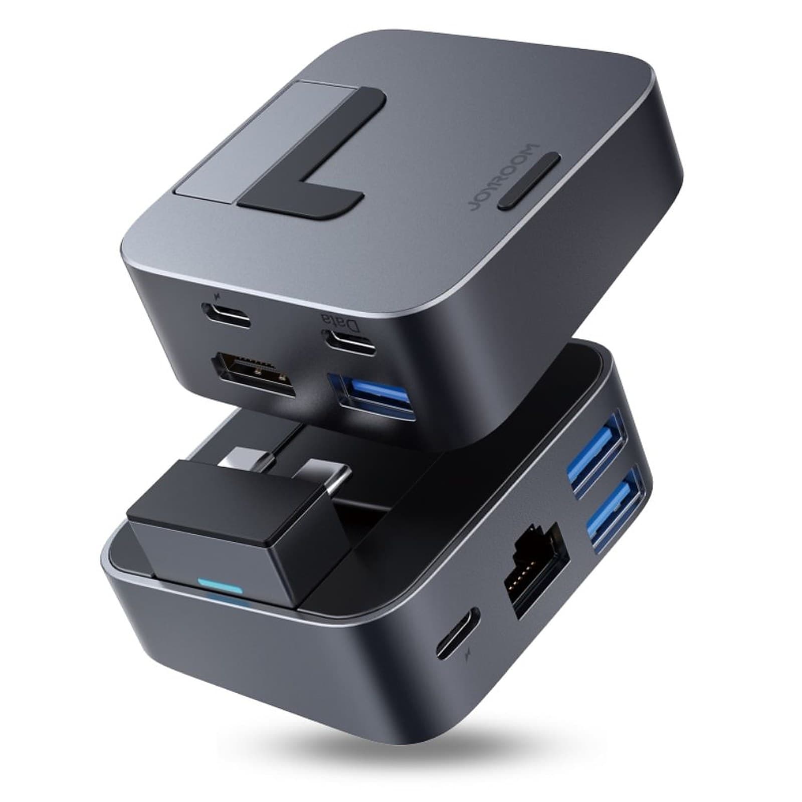 Joyroom MacBook Pro Hub, Ergonomic Stand, Thunderbolt, USB Type C, HDMI, USB 3.0, 8-in-1 Magnetic Multi-Port Docking Station