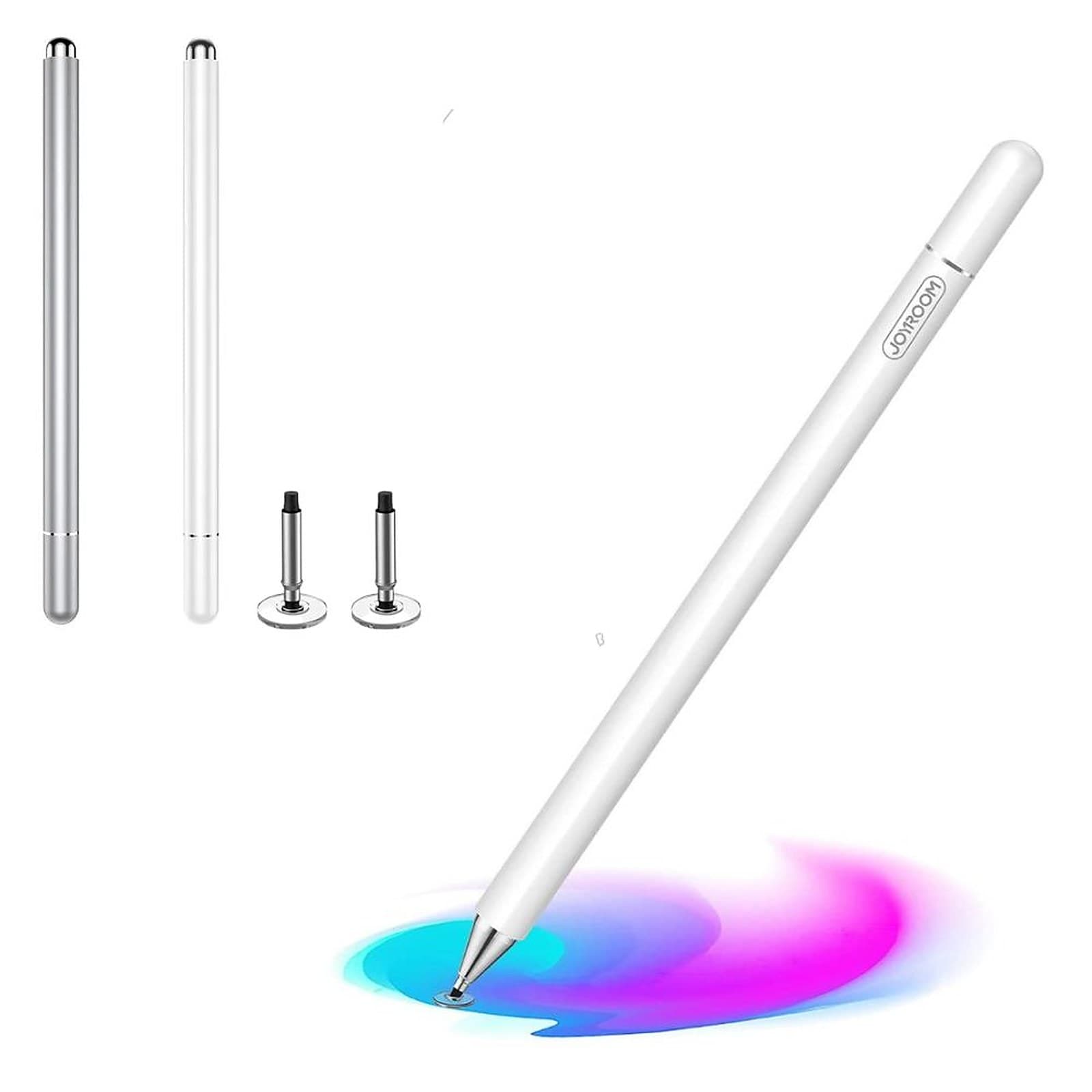 Joyroom Passive Capacitive Stylus Pen for Touchscreens with Magnetic Cap and 2 Replacement Tips