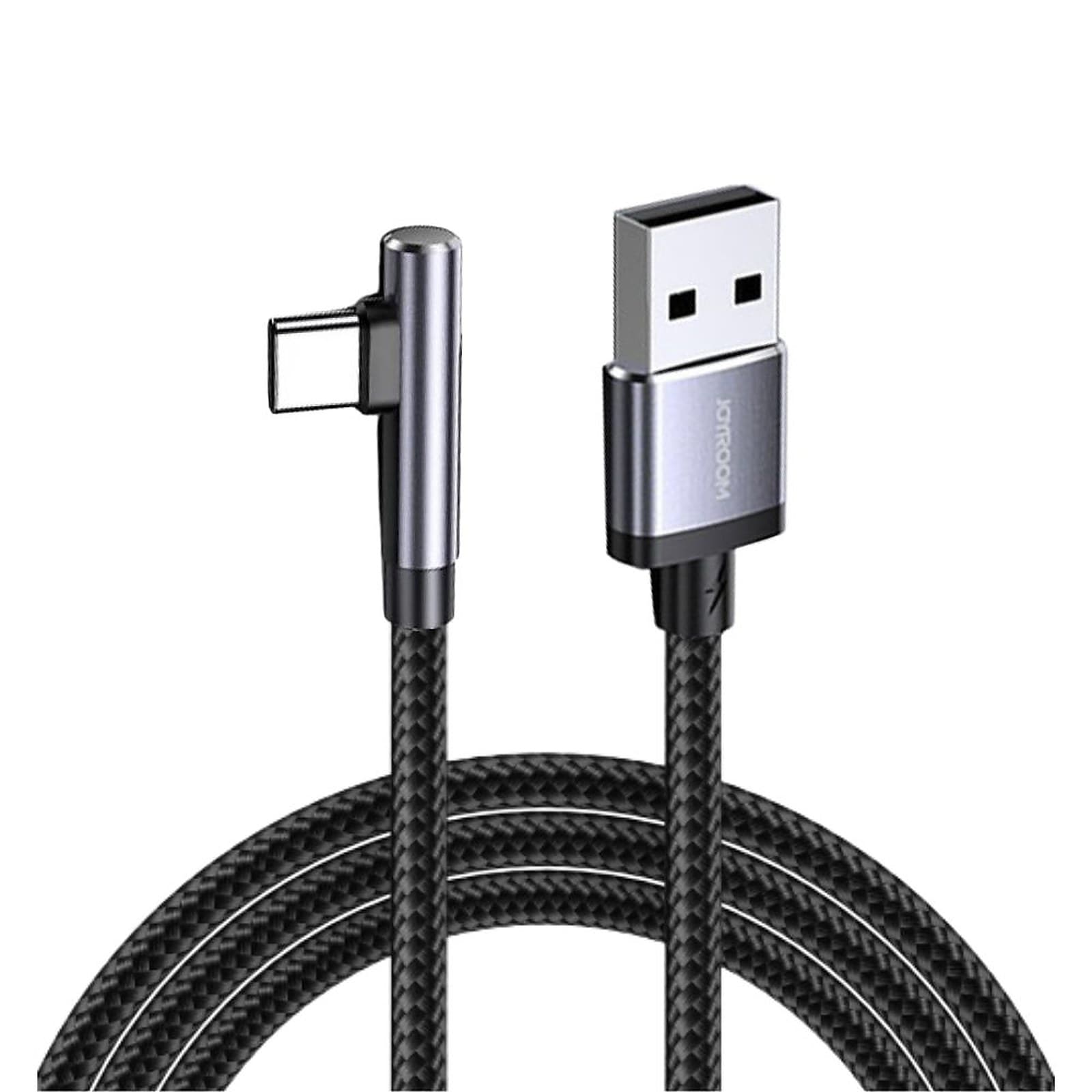 Joyroom Type C Gaming Charging Angle Head Data Cable USB C for iPhone 15/16, Android, Mobile Phones, 1.2M, Dark Gray