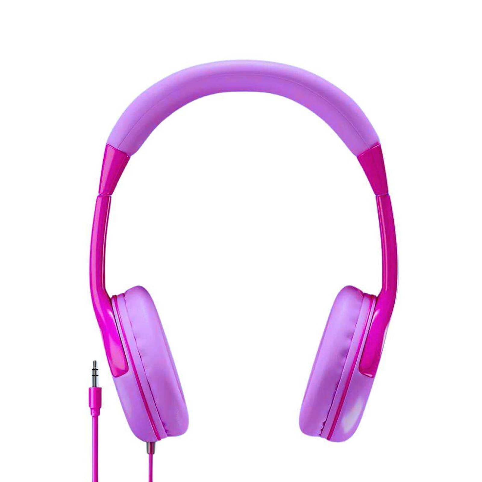Maro Kids Headphones, Toddler Over Ear Headset Adjustable Headband for Gaming, Music, Airplane, 3.5mm Jack, Pink