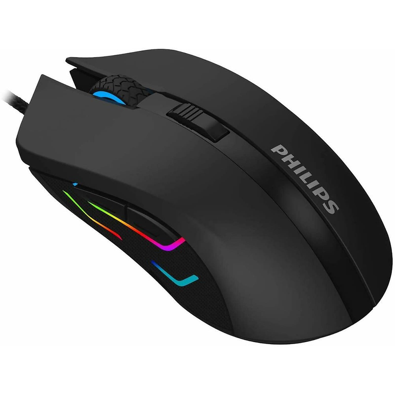 Philips SPK9313 USB Wired Gaming Mouse with RGB, Adjustable DPI up to 2400