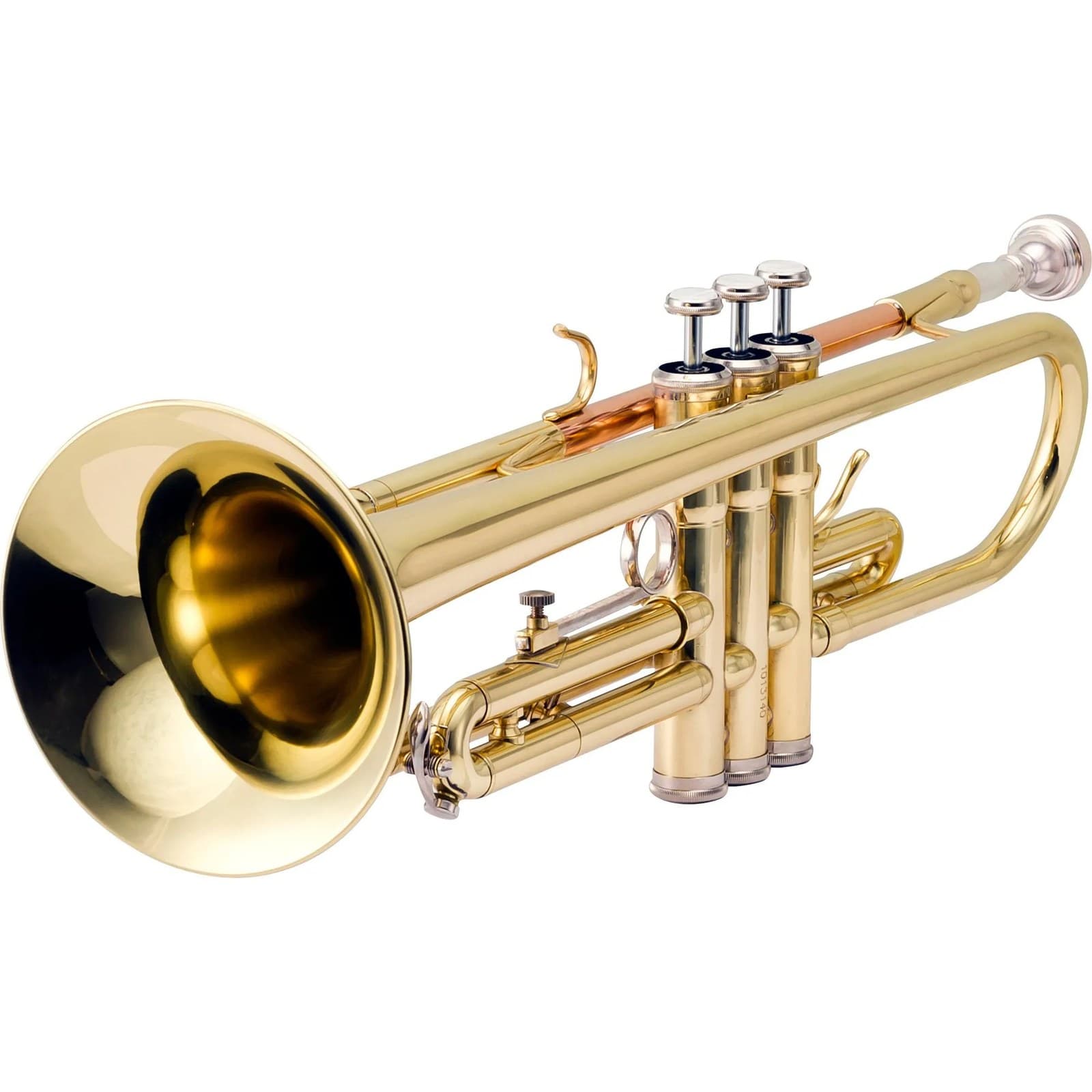 Harmonics HTR-335L Standard Bb Trumpet Gold Lacquer with Soft Carrying Case