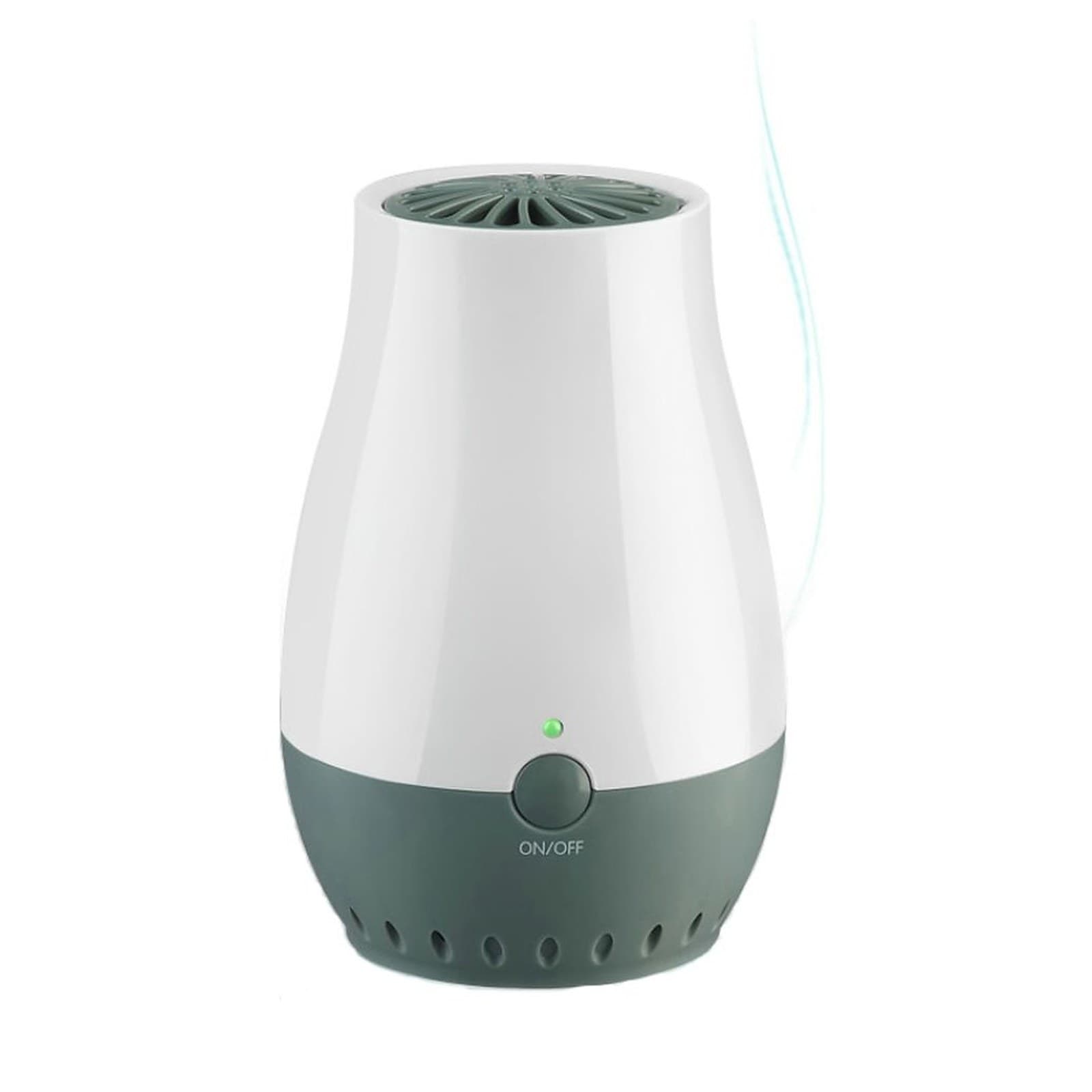 Portable Personal Air Purifier, Ozone Generator, Deodorizer, Air Cleaner, USB Powered for Home, Car, and Travel, White