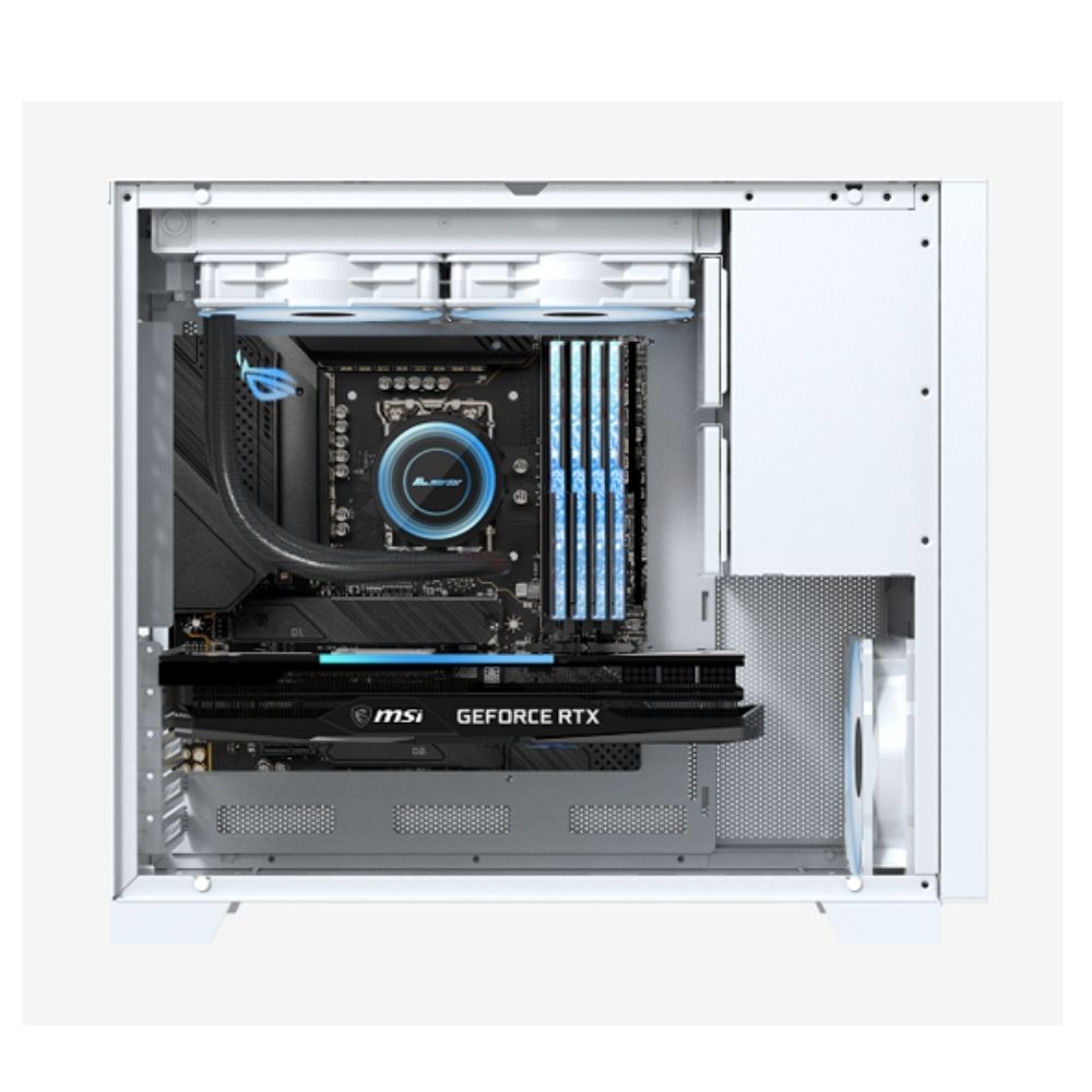 ALmordor Mini Tower Computer PC Case Sparkle 170M Lite MATX, Mini ITX Chassis for Gaming Desktop, White - Image 5