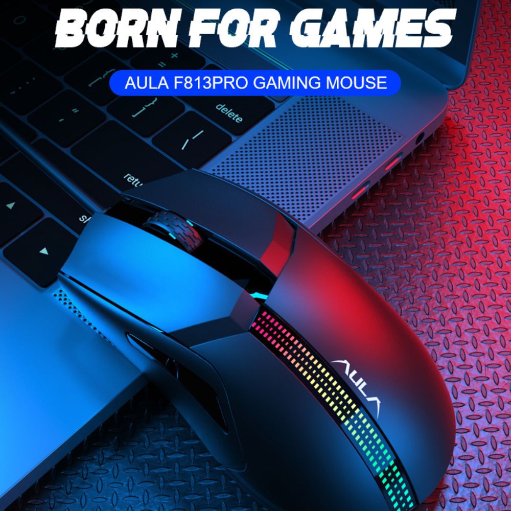 AULA F813 Pro RGB Gaming Mouse Wired Optical (6)