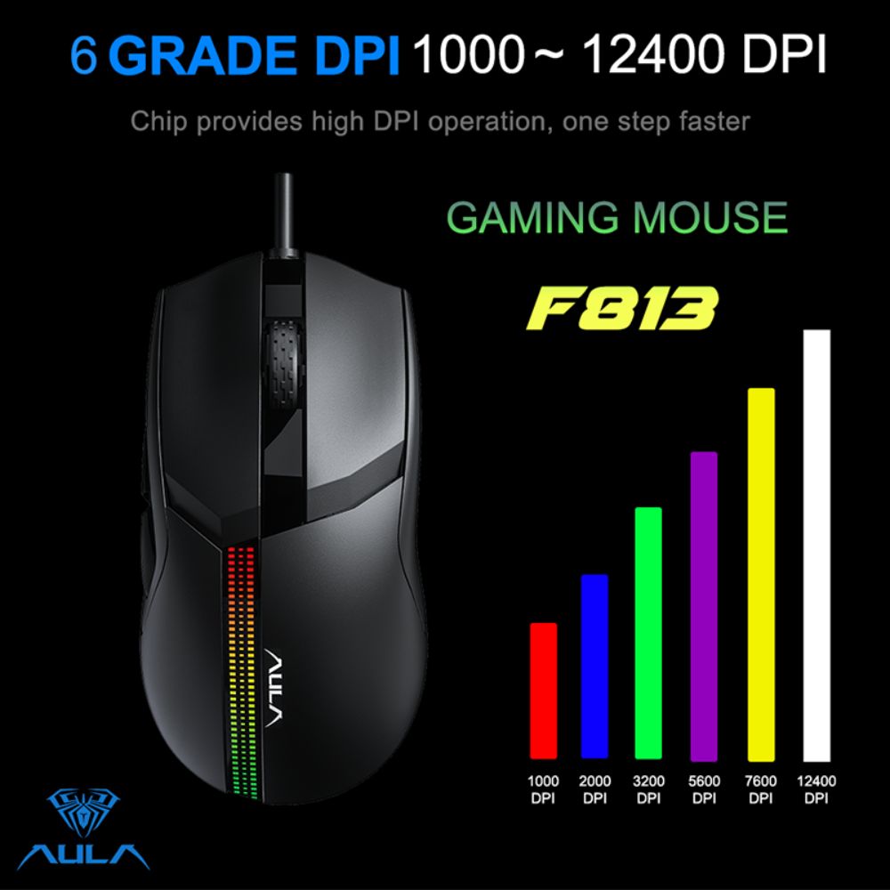 AULA F813 Pro RGB Gaming Mouse Wired Optical (8)
