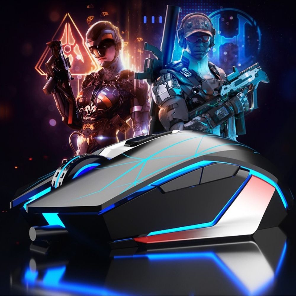 AULA T201 Wired Gaming Keyboard and Mouse combo electroplated 1 1