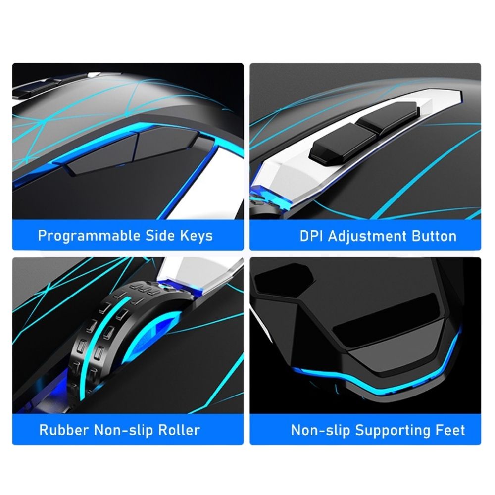 AULA T201 Wired Gaming Keyboard and Mouse combo features 1