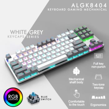 Altec Lansing ALGK8404 Compact Mechanical Wired USB Gaming Keyboard TKL 87 Keys