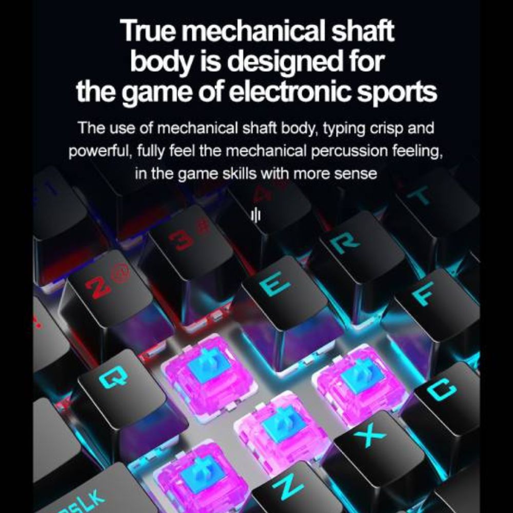 Altec Lansing ALGK8404 Compact Mechanical Wired USB Gaming Keyboard TKL 87 Keys 8