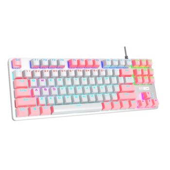 Altec Lansing ALGK8404FQ PW Compact Mechanical Keyboard Pink White 4