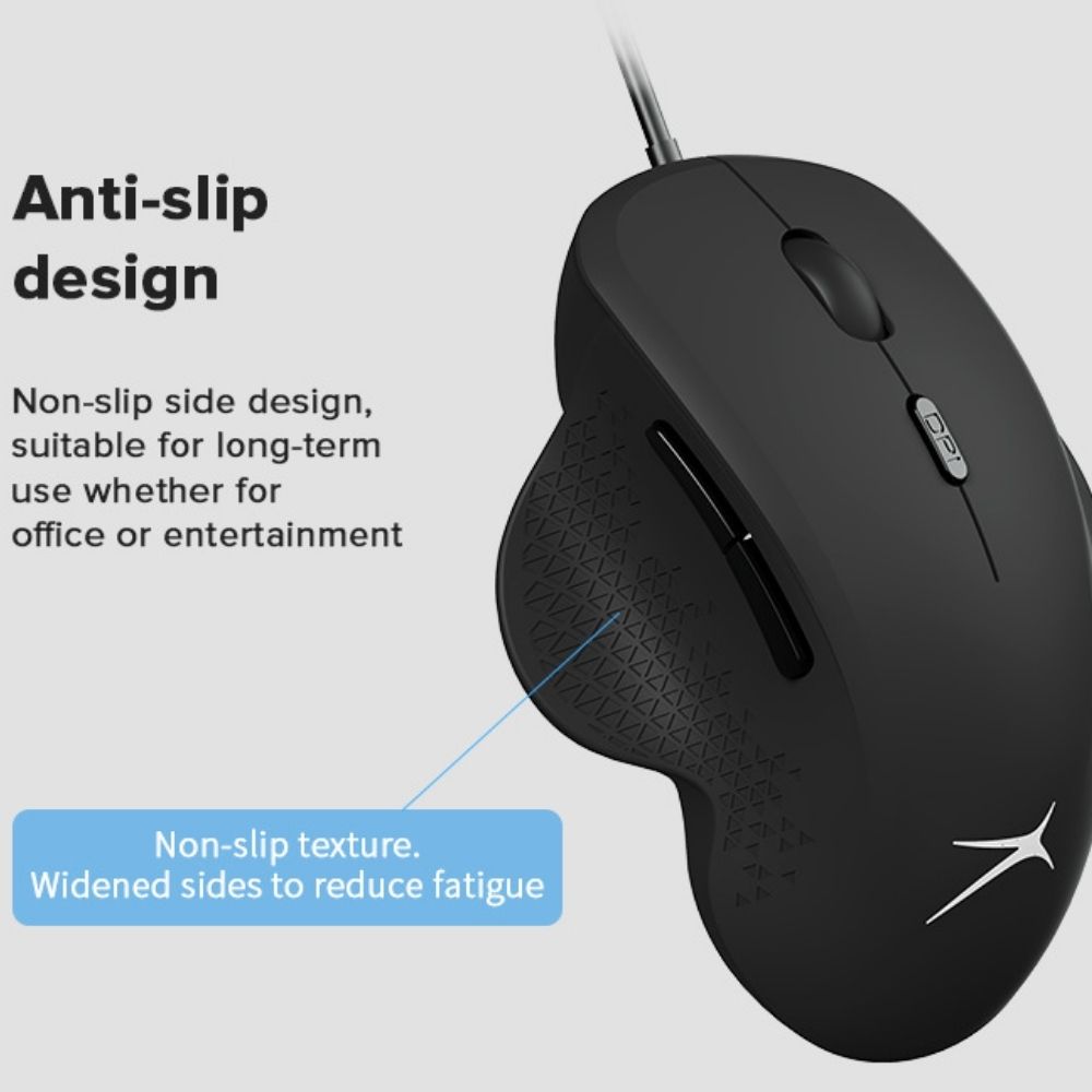 Altec Lansing Ergonomic USB Wired Mouse ALBM7444 anti slip 1