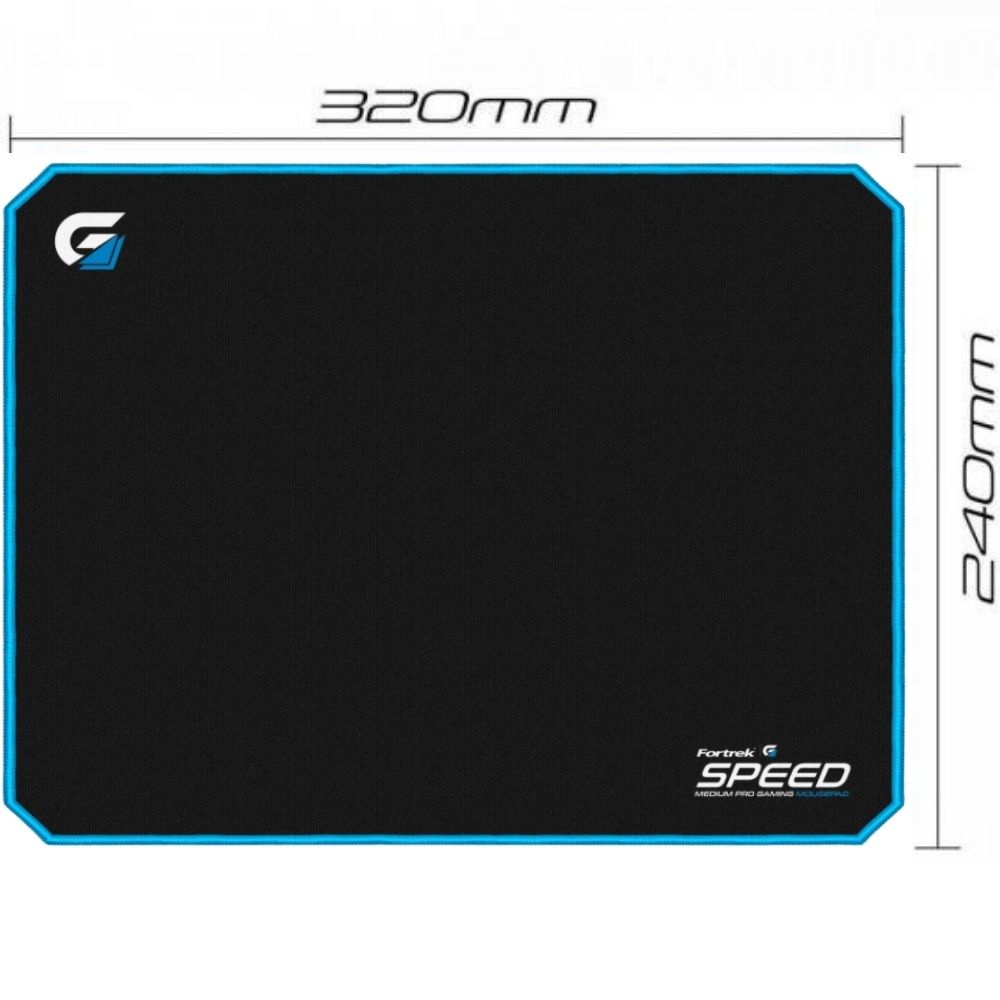 Fortrek Speed Pro Gaming Mouse Pad MPG101 with Stitched Edges Non-Slip Rubber Base 240x320x3mm, Blue - Image 8