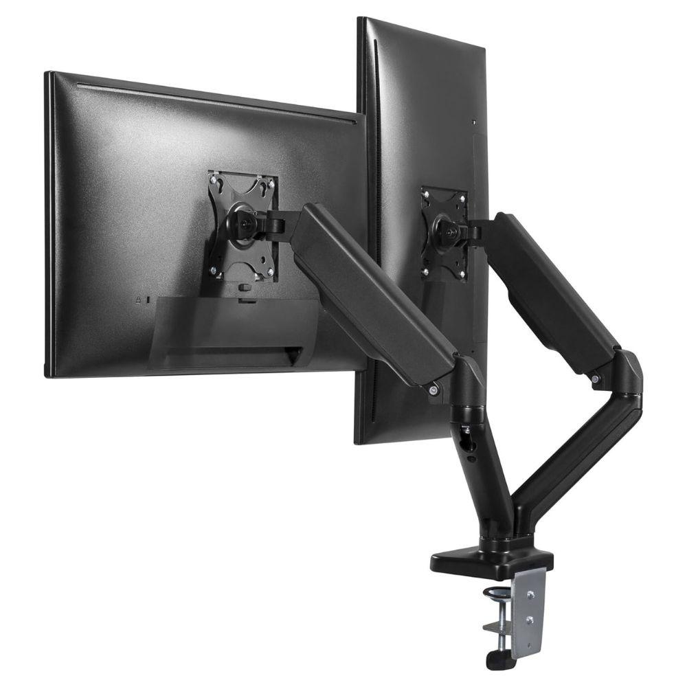 Fortrek Double Monitor Desk Mount Arms Dual Stand, Adjustable Grommet Mounting for 17 to 32 Inch Computer Screens - Image 3