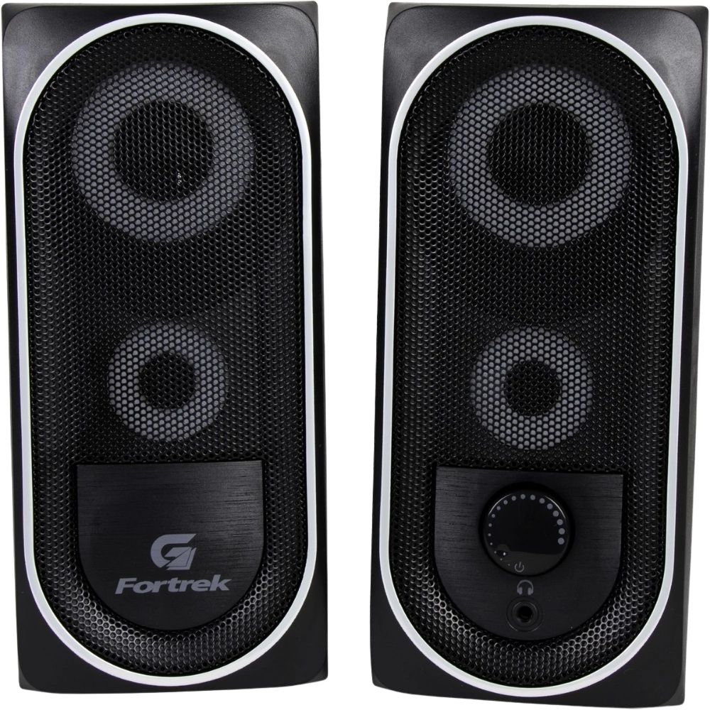 Fortrek PC Gaming Speakers with 360 Stereo Sound, PC Computer Stereo Speaker USB Powered with a 3.5mm Connector, Black - Image 2
