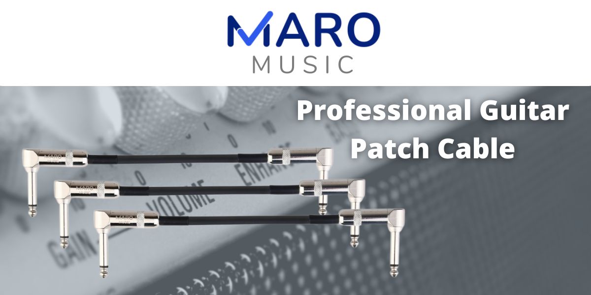 Guitar Patch Cable with Right Angle Plug 1 1