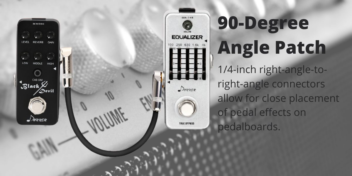 Guitar Patch Cable with Right Angle Plug 4
