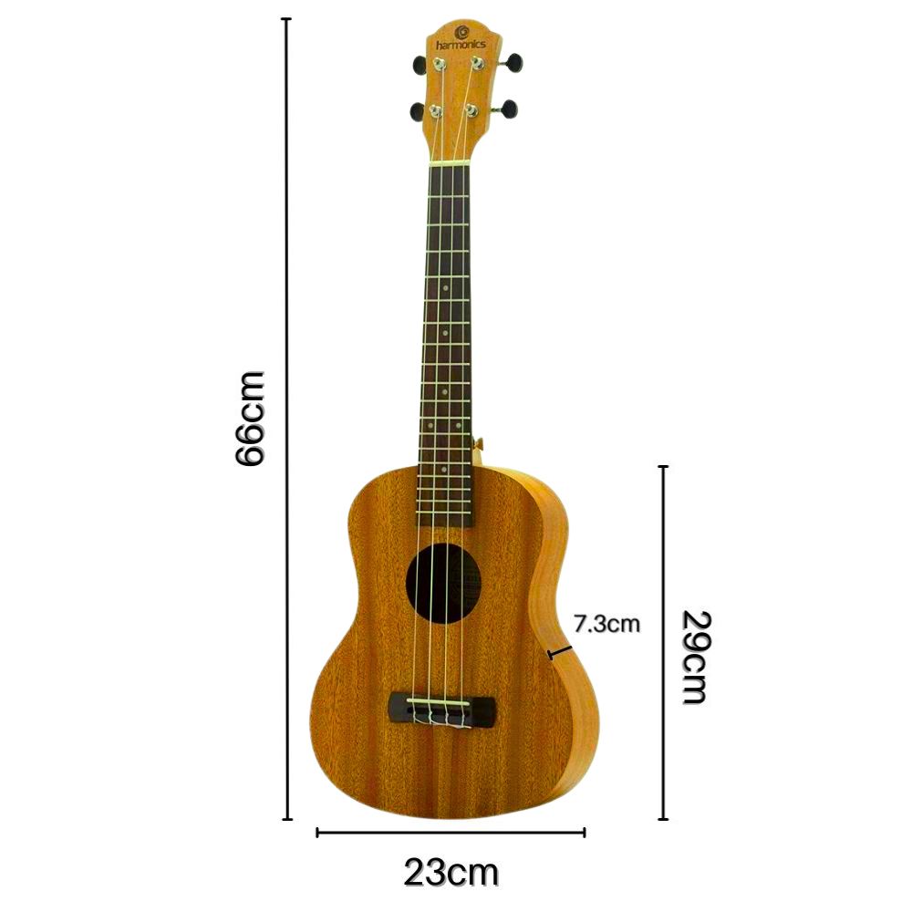 Harmonics 26 Inch Tenor Ukulele, Four Strings Hawaiian Guitar Ukelele for Kids, Adults, Teenagers, Beginners, Natural Wood - Image 7