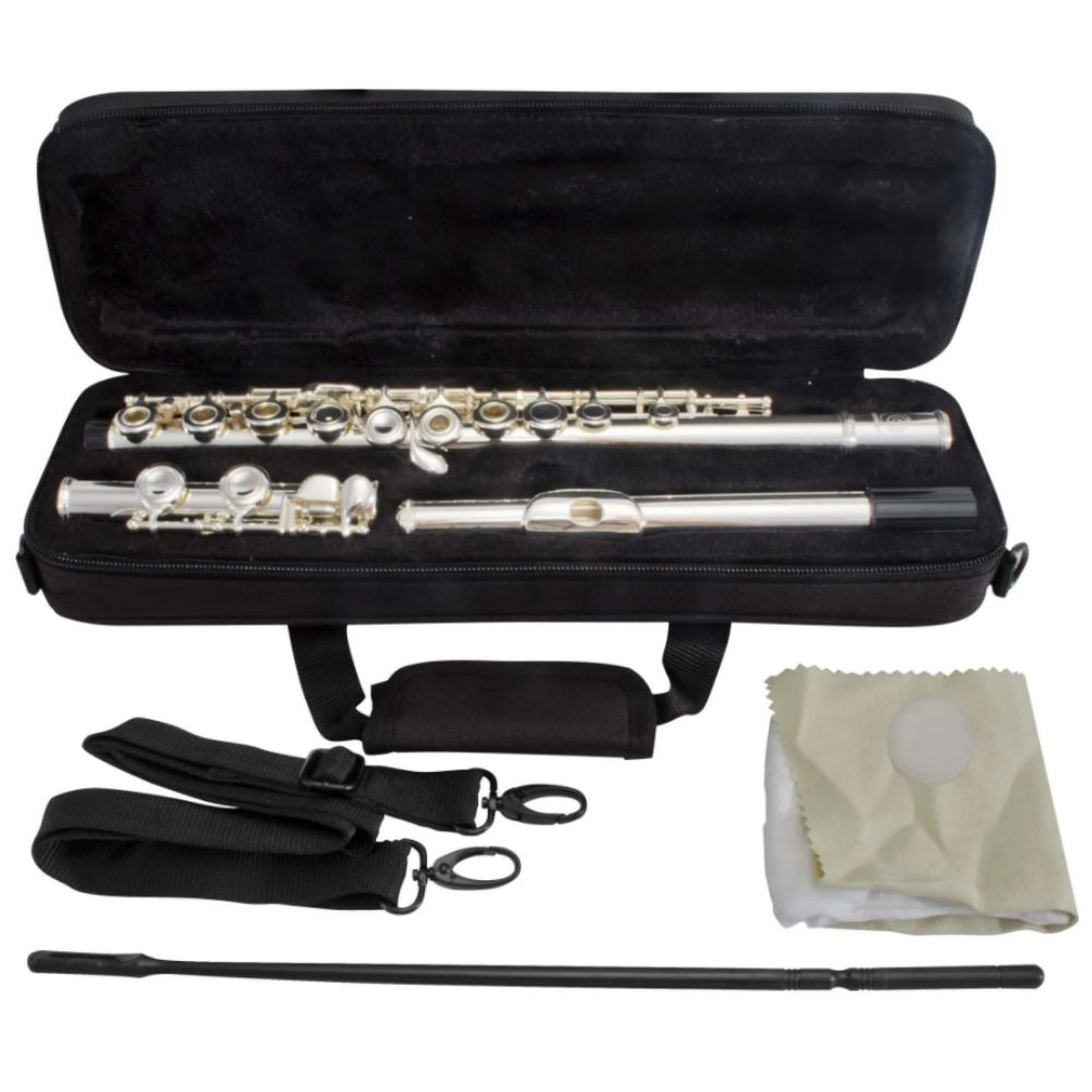 Harmonics HFL-5237S Soprano C Flute for Beginner Student in Luxury Soft Case - Image 5