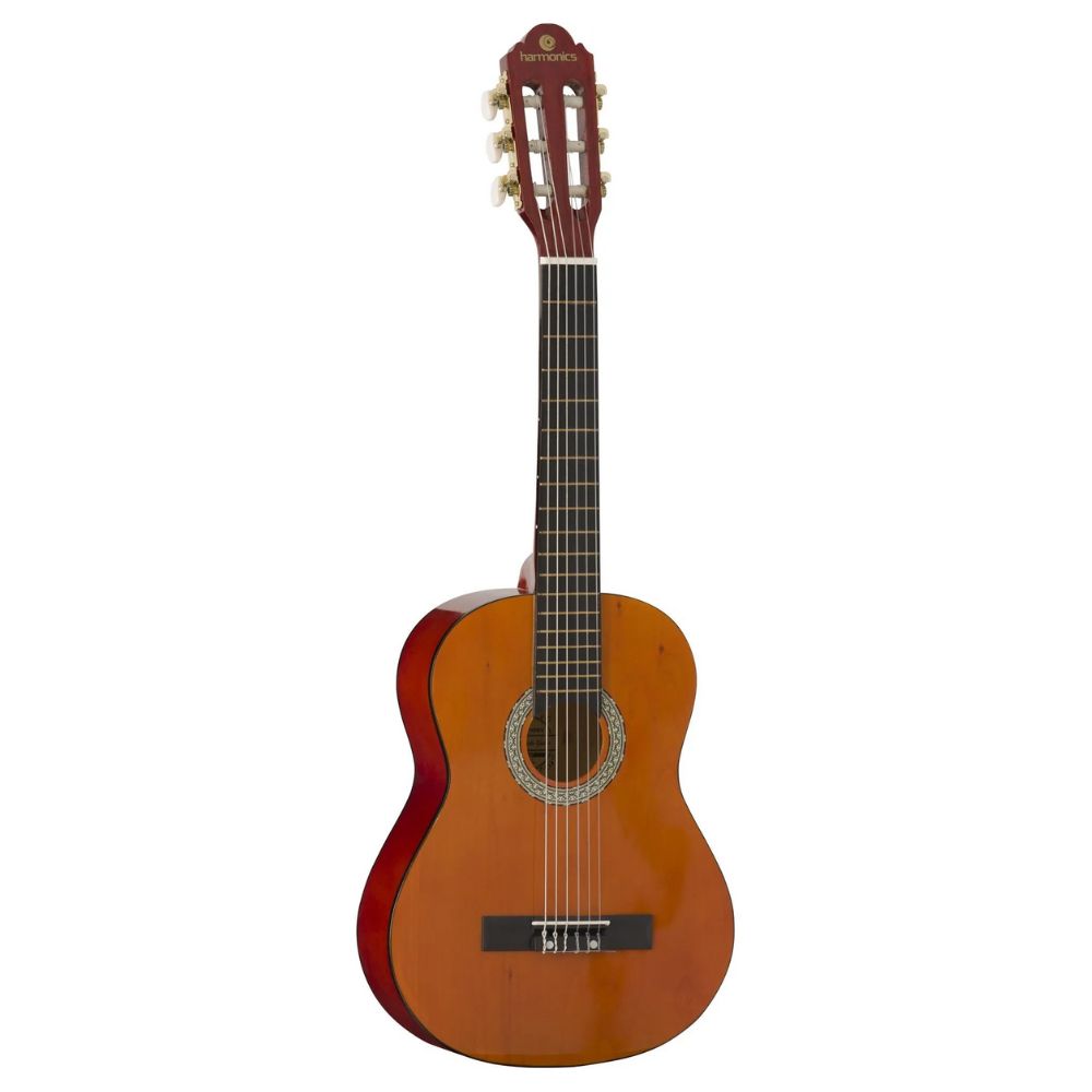 Harmonics GK-10NT Kids Acoustic Guitar for Children, Nylon Guitar Musical Instrument for Young Musicians 1/4 Size, Natural - Image 2