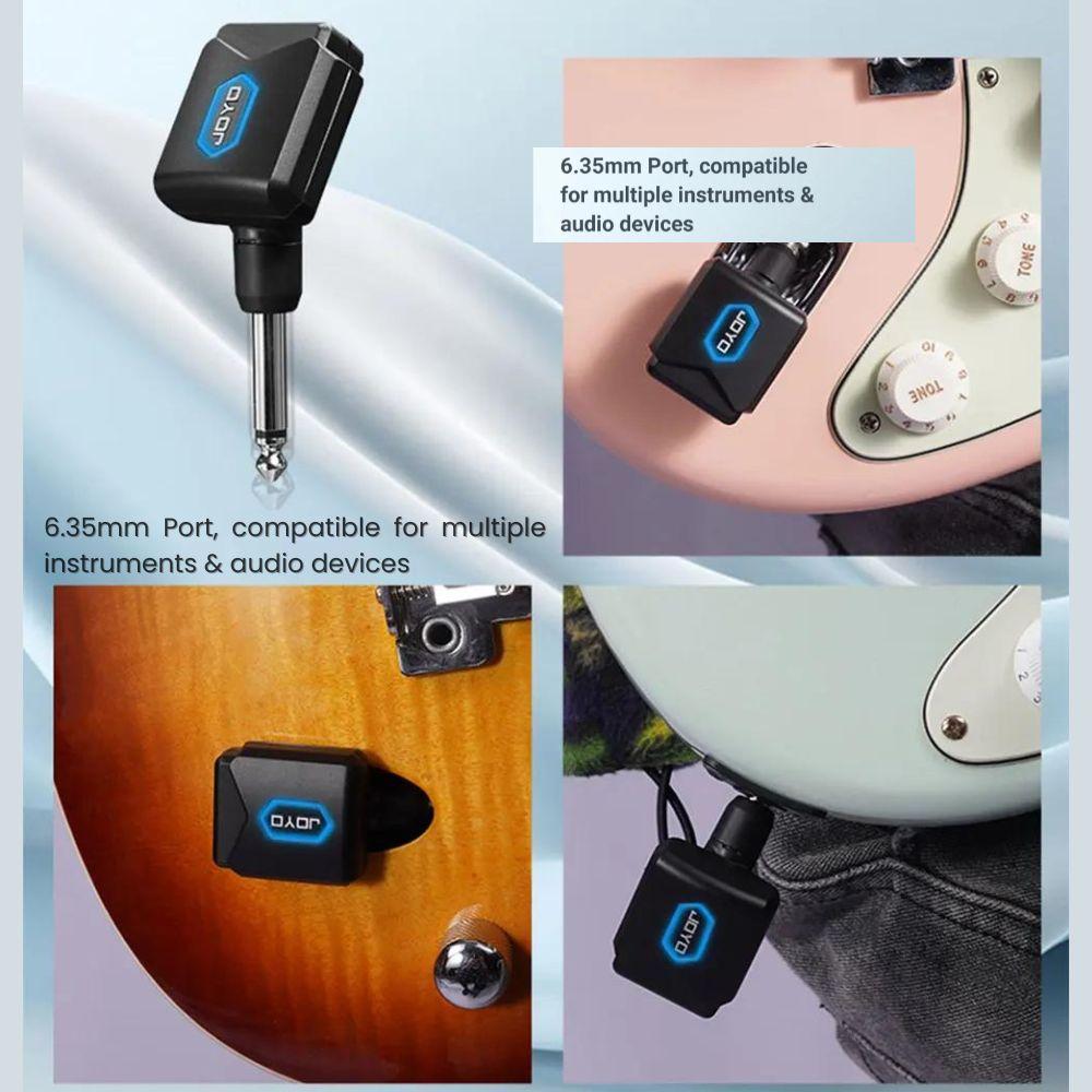 JOYO JW-06 5.8GHz Digital Wireless Guitar Transmitter and Receiver with Portable Charging Case for Guitar, Bass, and Electric - Image 4
