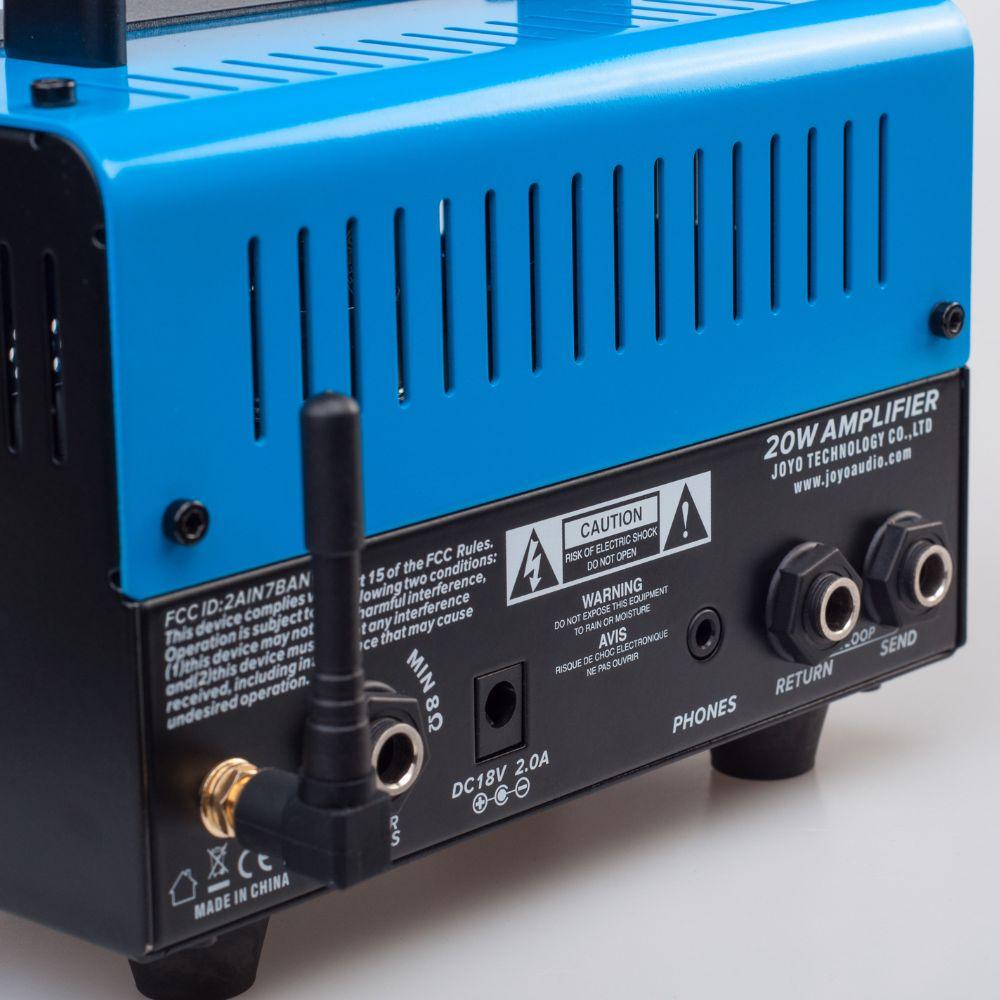 Joyo Bluejay BanTamp Series Mini Guitar Amp Head 20 Watt Preamp, 2 Channel Hybrid Tube Guitar Amplifier with Bluetooth - Image 7
