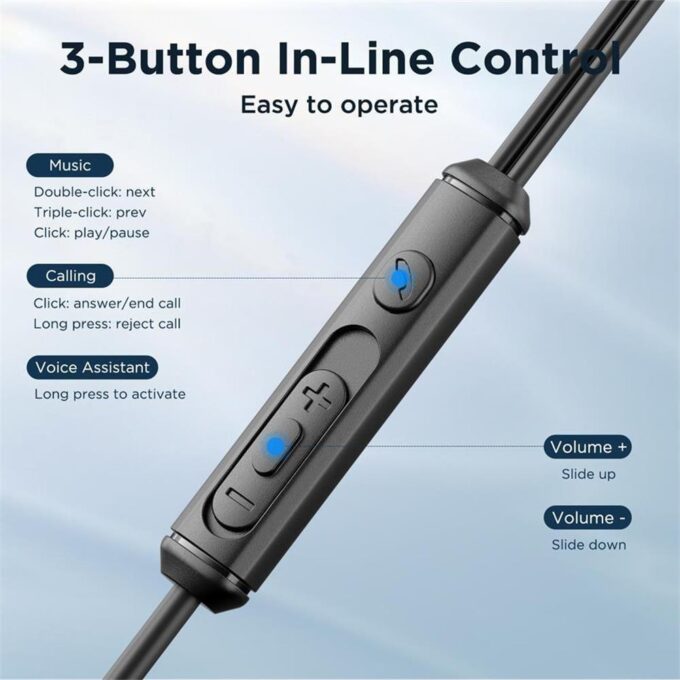 Joyroom Type-C Metal In-Ear Wired Earphones, Earbuds High-Quality Sound, Headset Universal USB-C Connector Compatible, Black - Image 6