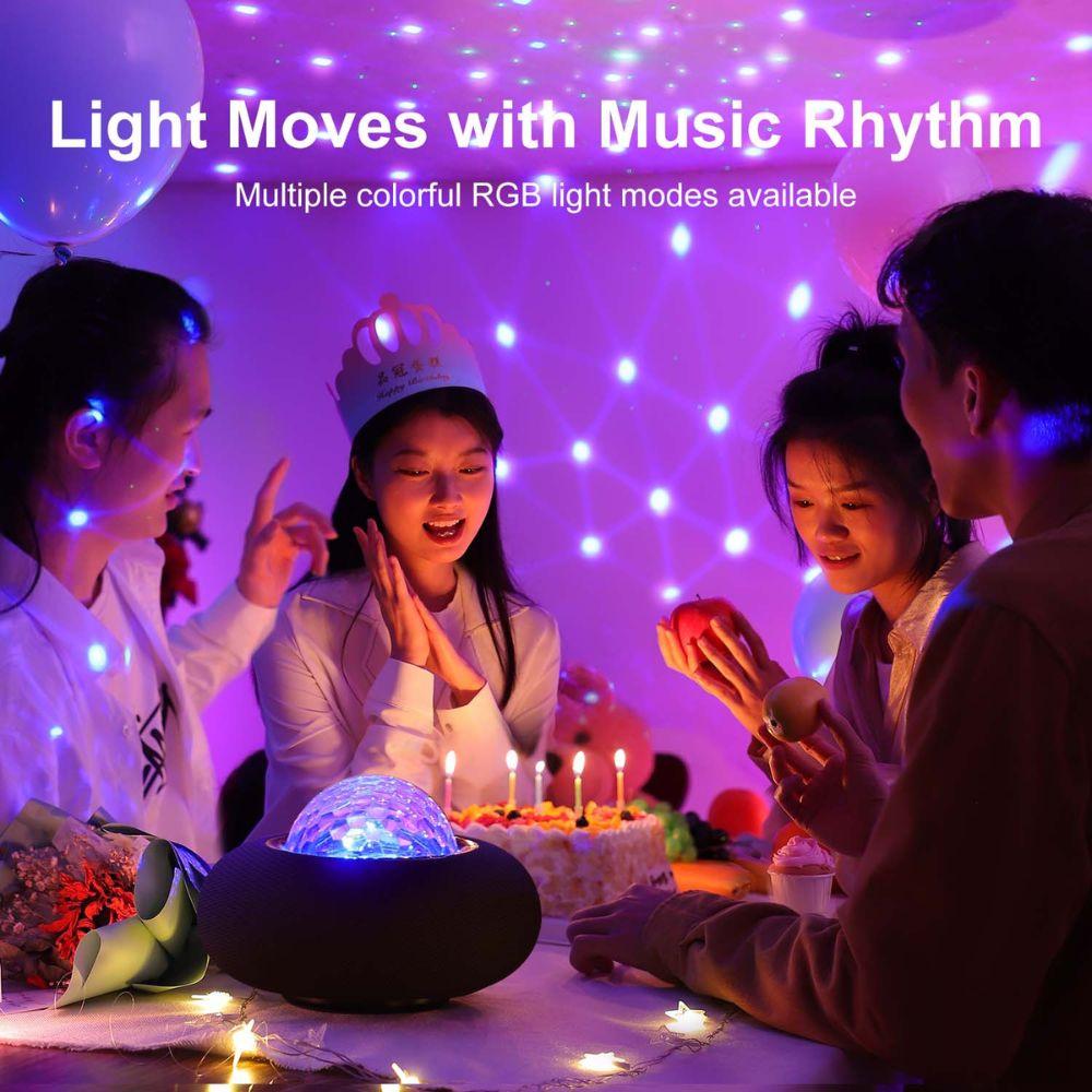 Joyroom JR-MS02 Maya Series RGB 20W Wireless Bluetooth Speaker, Immersive Sound, Colorful Ambience Light for Parties, Black - Image 5