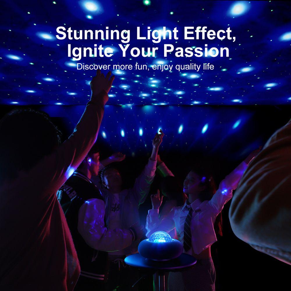 Joyroom JR-MS02 Maya Series RGB 20W Wireless Bluetooth Speaker, Immersive Sound, Colorful Ambience Light for Parties, Black - Image 6