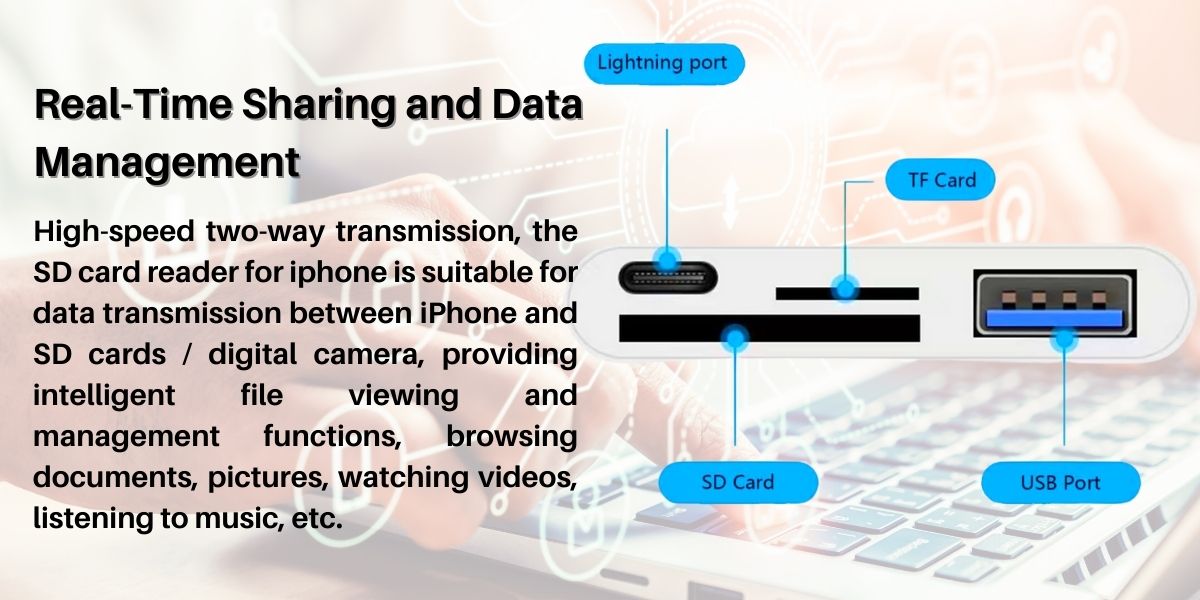 Joyroom S H142 USB OTG SD Card Reader for iPhoneiPad 3