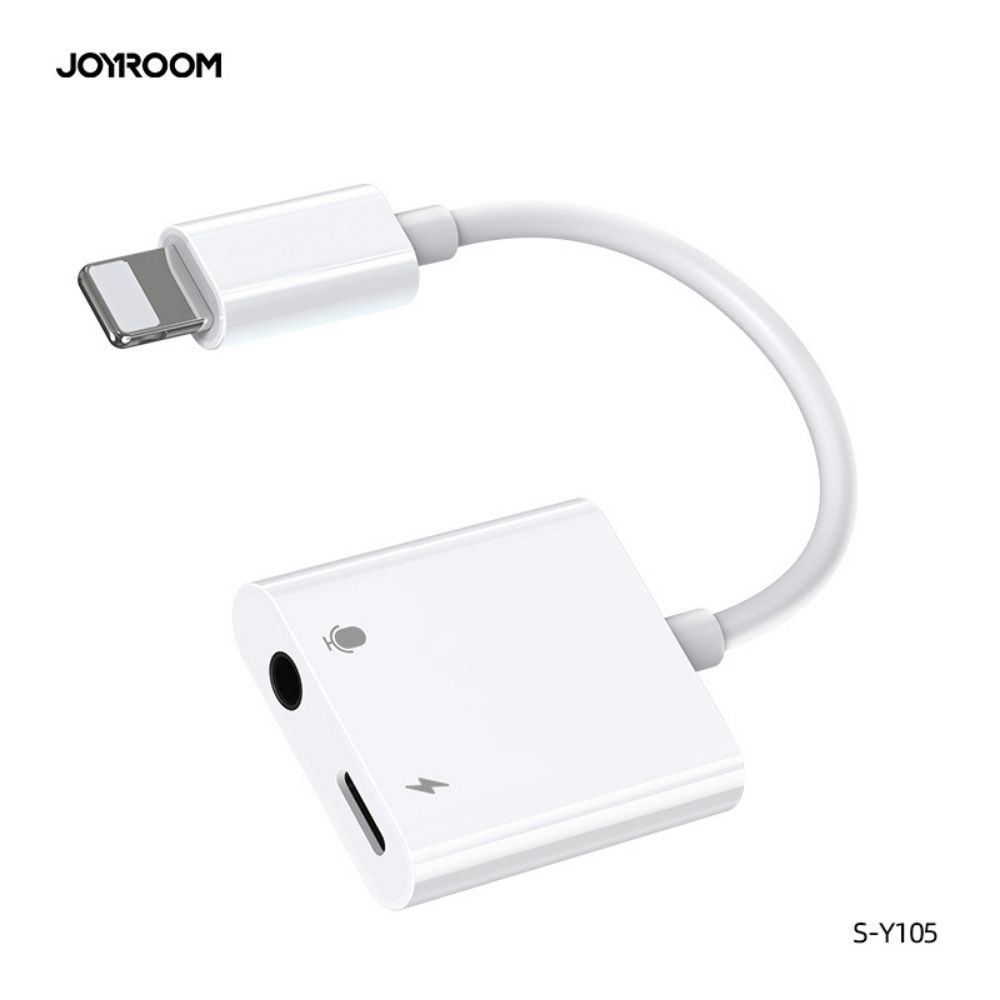 Joyroom S-Y105 iPhone Headphone Adapter, Lightning to 3.5mm Audio + Lightning Charger Splitter - Image 10