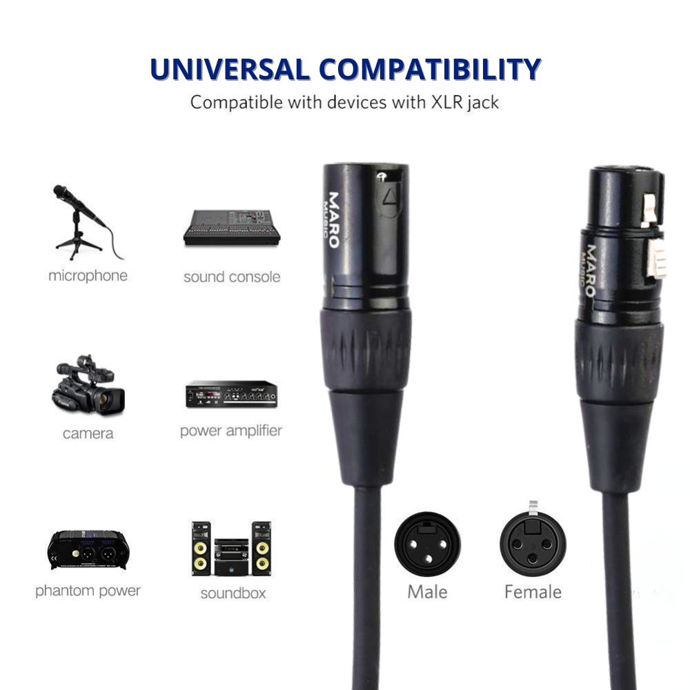 Maro MXX XLR Microphone Cable Male to Female