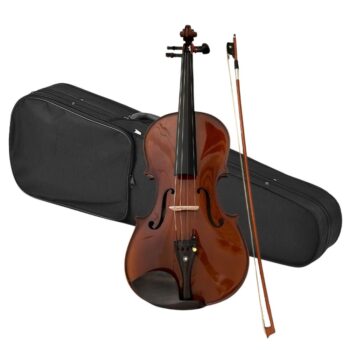 Maro Music VA15 2E Ebony Viola for Beginners with Case and Rosin