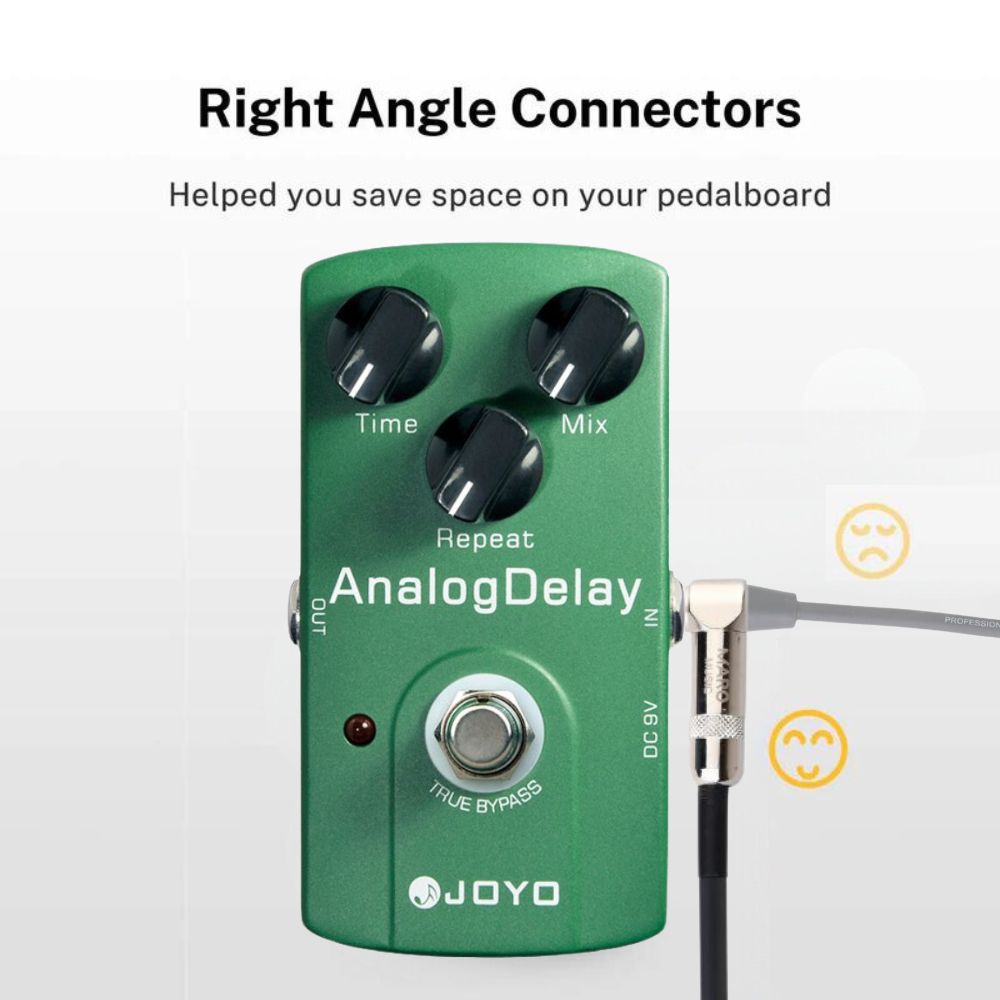 Maro P3AA Guitar Patch Cable with Right Angle Plug