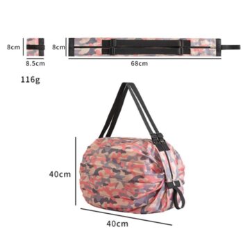 Nylon Reusable Shopping Grocery Bags NB Parent measurements