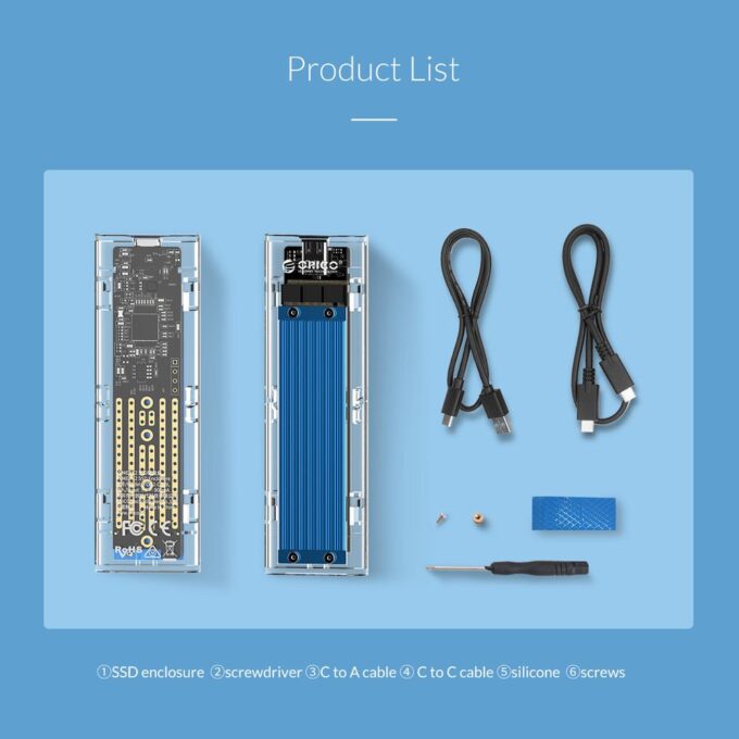Orico TCM2 C3 M.2 NVMe SSD Enclosure 2
