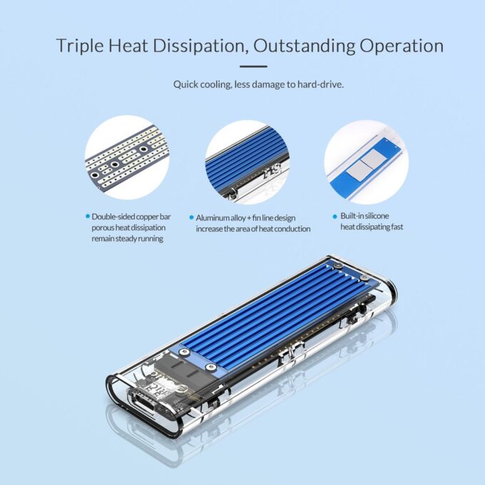 Orico TCM2 C3 M.2 NVMe SSD Enclosure 4