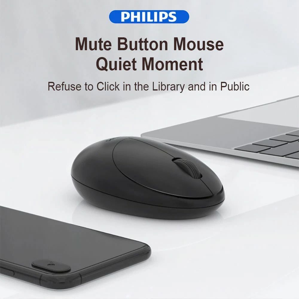 Philips SPK7335 Mini Wireless Mouse, Small Pebble Mouse - Macarons - Image 3