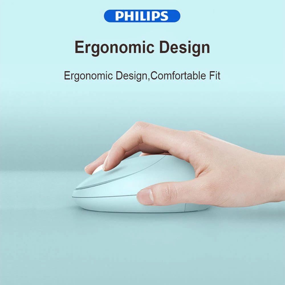 Philips SPK7335 Mini Wireless Mouse, Small Pebble Mouse - Macarons - Image 5