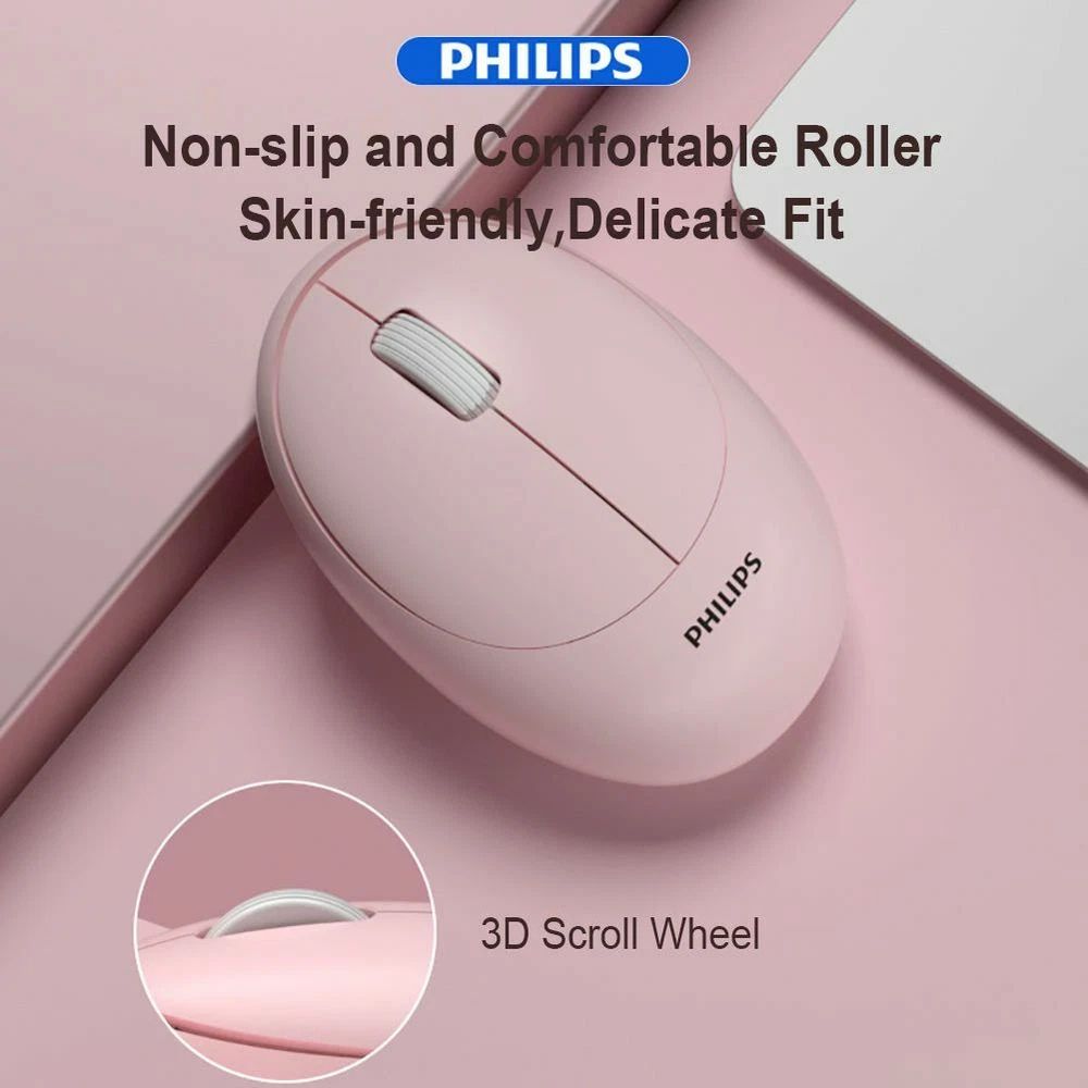 Philips SPK7335 Mini Wireless Mouse, Small Pebble Mouse - Macarons - Image 7
