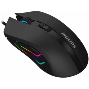 Philips SPK9313 USB Wired Gaming Mouse with RGB, Adjustable DPI up to 2400
