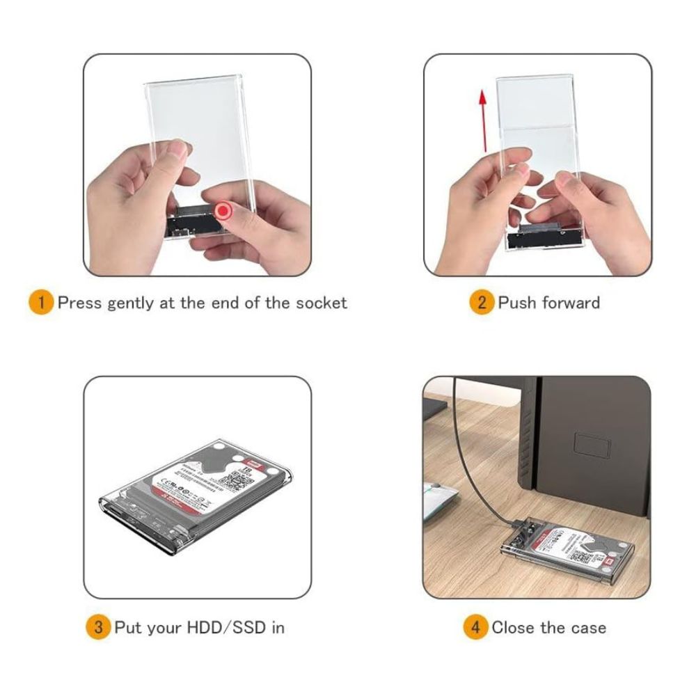 USB 31 SATA Hard Drive Case Enclosure