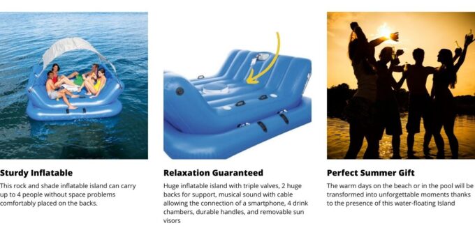 Water Floating Inflatable Island 2