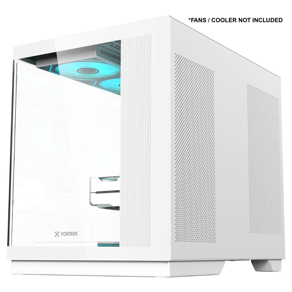 Fortrek Clarity Max White Transparent Mid Tower ATX Gaming PC Case with Tempered Glass, Gamer Computer Case - Image 2